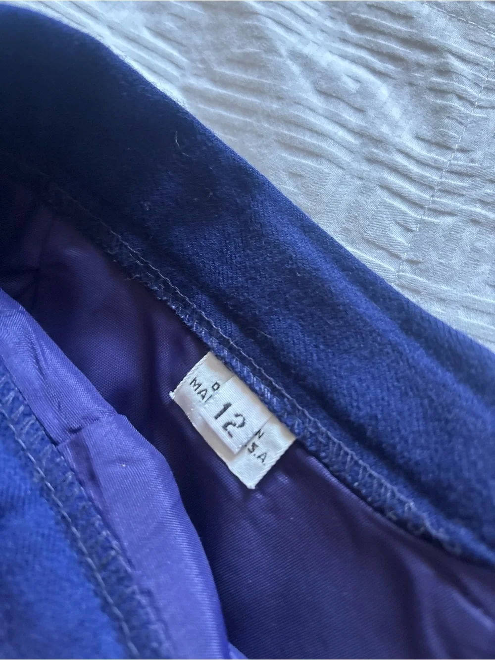 Dior Women's Double-Breasted Deep Blue Blazer skirt set “The Suit”